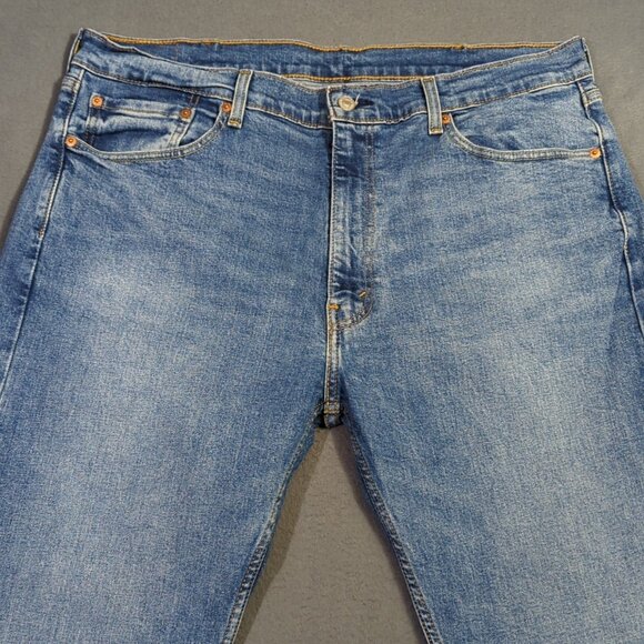 Levi's Jeans Men's 38x32 Blue 505 Regular Fit Straight Leg Denim - Picture 5 of 11